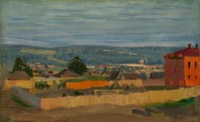 Никулин А.О. Барнаул. Вечер. Холст, масло. 39 х 61. Государственный художественный музей Алтайского края