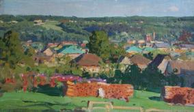 Никулин А.О. Окраина Барнаула. Холст, масло. 39 х 57,9. Государственный художественный музей Алтайского края