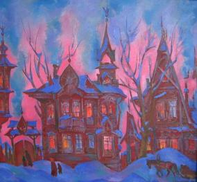 Цесюлевич Л.Р. Терема. 1978. Холст, масло. 89,5 х 97. Государственный художественный музей Алтайского края