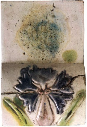 Изразец печной с изображением василька