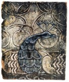 Изразец-вставка «Павлин»