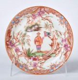 Блюдце. Из сервиза с декором в китайском стиле («шинуазри»)