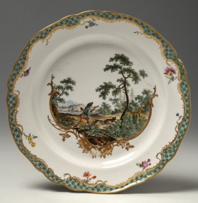 Тарелка из «охотничьего» сервиза