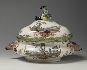 Миска с крышкой (террина) из «охотничьего» сервиза