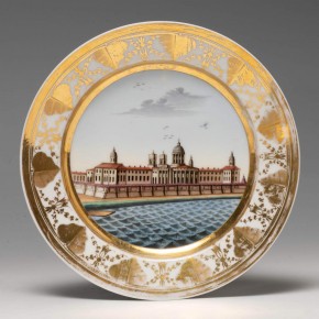 Тарелка с видом Александро-Невской Лавры