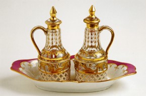 Судок (поддон  с двумя флаконами). «Арабесковый» сервиз