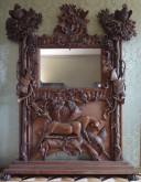 Зеркало напольное в резной раме
