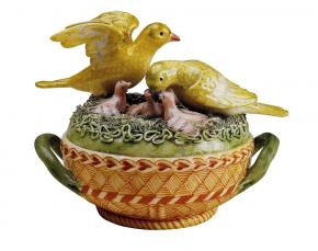 Масленка с птицами на крышке