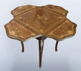 Стол дамский игорный с 4 полами наборного дерева