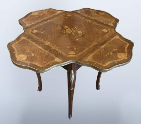 Стол дамский игорный с 4 полами наборного дерева