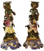 Подсвечники с фигурой негра Доминго и негритянки