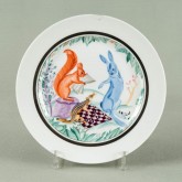 Тарелка «Шахматная партия»