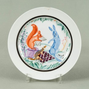 Тарелка «Шахматная партия»