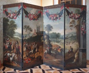 Ширма из четырех створок