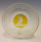 Тарелка с гравированным изображением медальона Ф.П.Толстого «Переходъ за Рейнъ 1813»