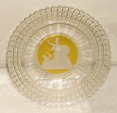 Тарелка с гравированным изображением медальона Ф.П.Толстого «Освобождениiе Амстердама 1813»