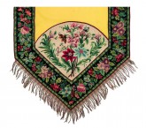 Шарфа с концами разного рисунка и колорита