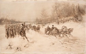 Выезд на охоту императора Александра III