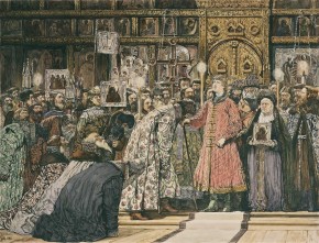 Принятие боярином Михаилом Федоровичем Романовым посольства Земского собора в Ипатьевском монастыре