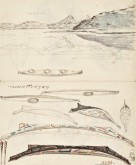 У берегов Камчатки. Байдары индейцев-колошей