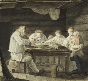 Крестьяне за обедом