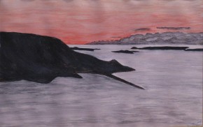 Остров Берха. Полуночный восход солнца