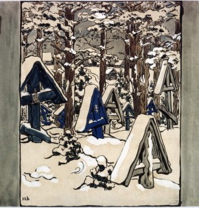 Кладбище зимой