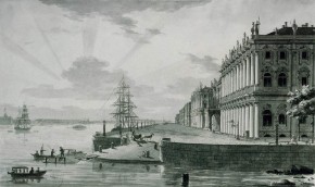 Петербург. Вид на Зимний дворец и Неву