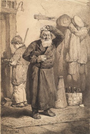 Купец в передней у пристава («С Новым годом!»)