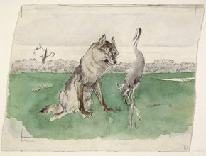 Волк и журавль