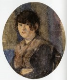 Male Artist’s Model in White Drapery