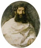 Male Artist’s Model in White Drapery