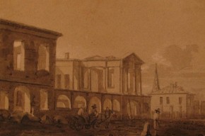 Руины дома Аничковой в Москве