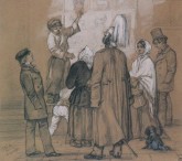 У окна магазина