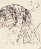 1. Ломоносов показывает свойство электрической машины. 2. Ломоносов читает сонет Екатерине II. 3. Композиция из трех фигур