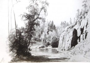 Пейзаж со скалами