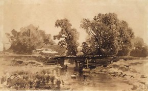 Пейзаж с мостом