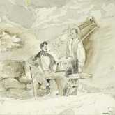 Автопортрет. На этюдах