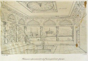 Павильон с фонтаном в саду Бахчисарайского дворца