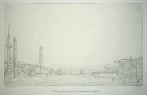 Вид внутри двора в Бахчисарайском дворце