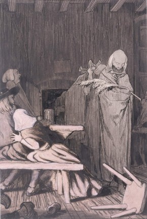 Иллюстрация к книге Е. В. Балобановой «Легенды о старинных замках Бретани». Кипарис