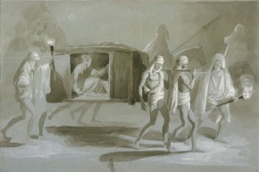 Путешествие в почтовом паланкине по равнинам Пенджаба между Лудхианой и Амритсаром