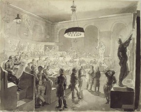 Рисовальный класс в Академии художеств