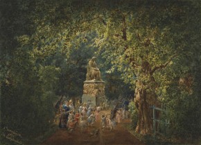 Петербург. Памятник Крылову в Летнем саду