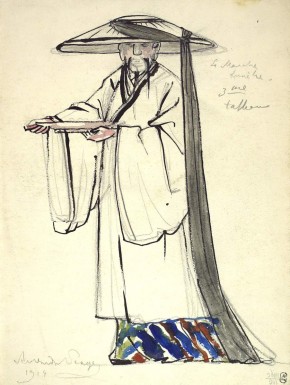 Эскиз костюма к опере с танцевальными интермедиями «Соловей»