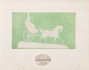 Николай I. Силуэт из белой бумаги