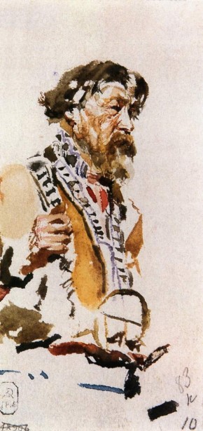 Натурщик в карельском костюме