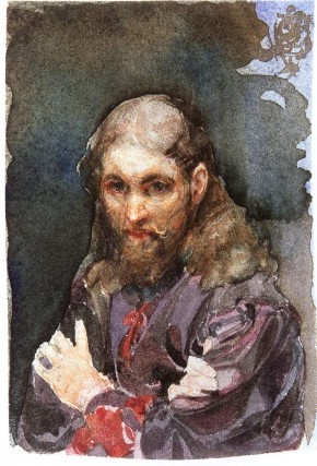 Священник в лиловой рясе