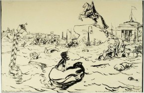 «И наконец, остервенясь, на город кинулась...»