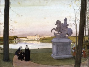 Версаль. У Курция (Вид на дворец со стороны Швейцарского озера)